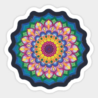 Mandala for open mind Sticker